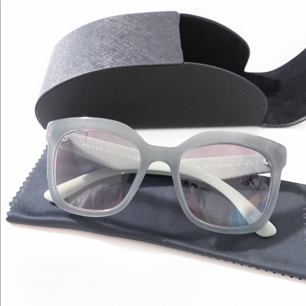 Prada Triangle Logo 53mm Sunglasses